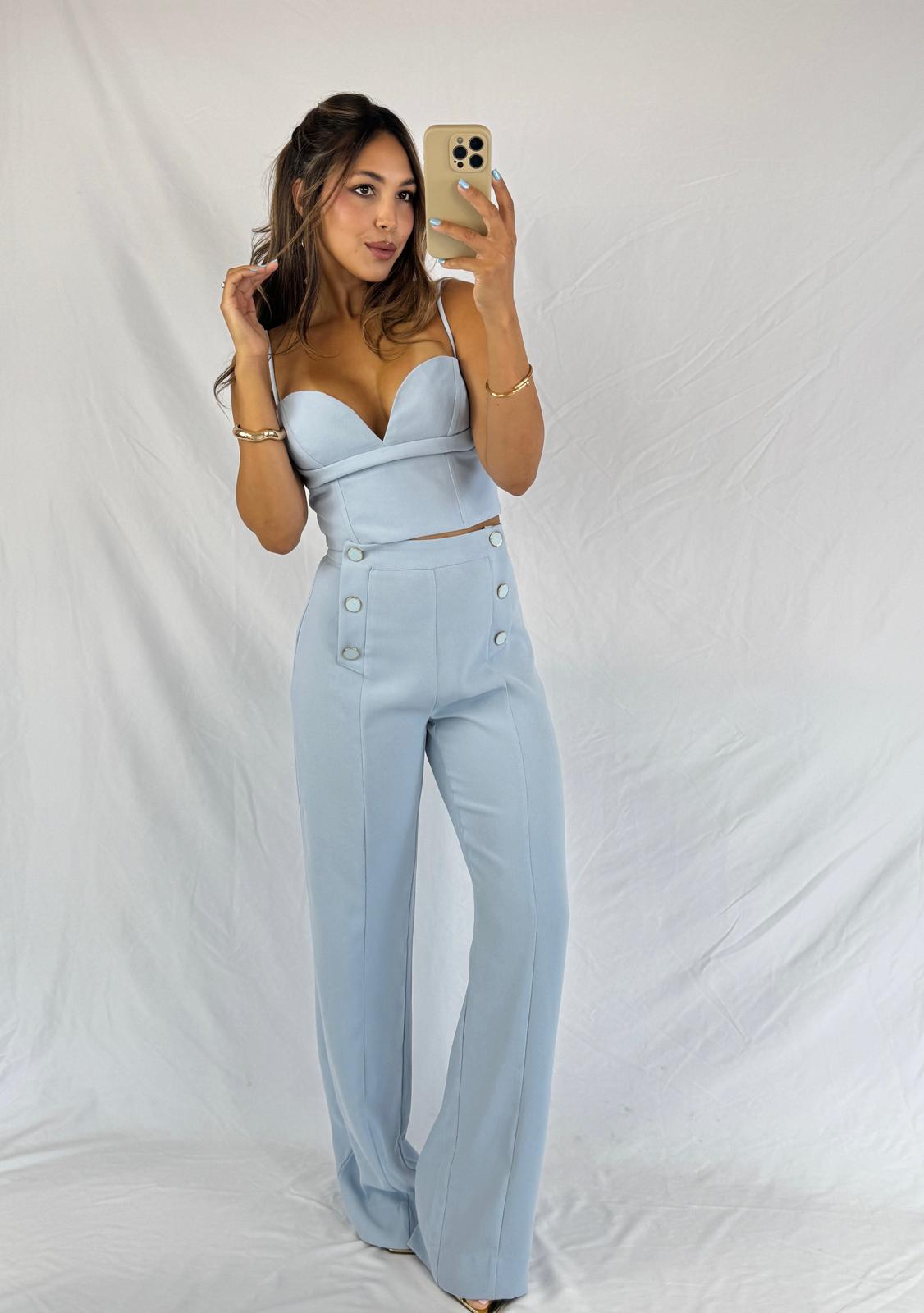 2 Pieces Set Light Blue