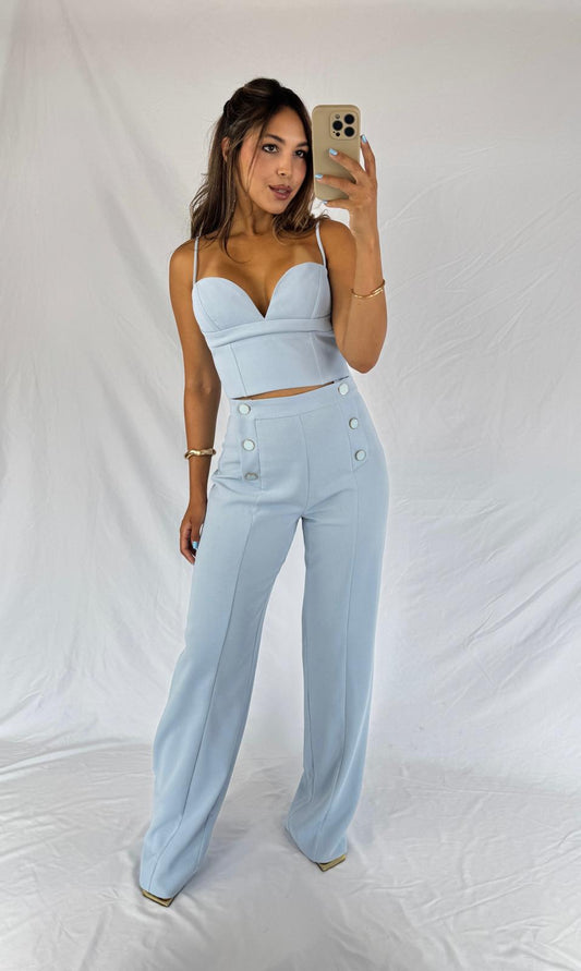 2 Pieces Set Light Blue