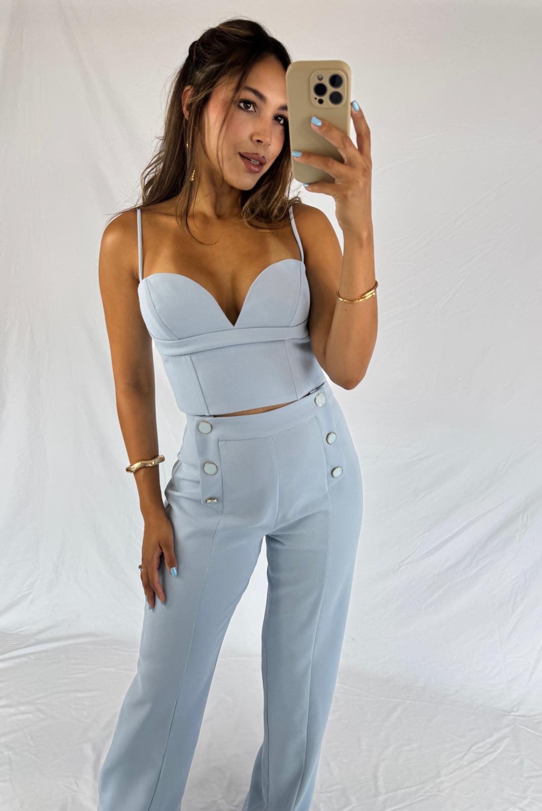 2 Pieces Set Light Blue