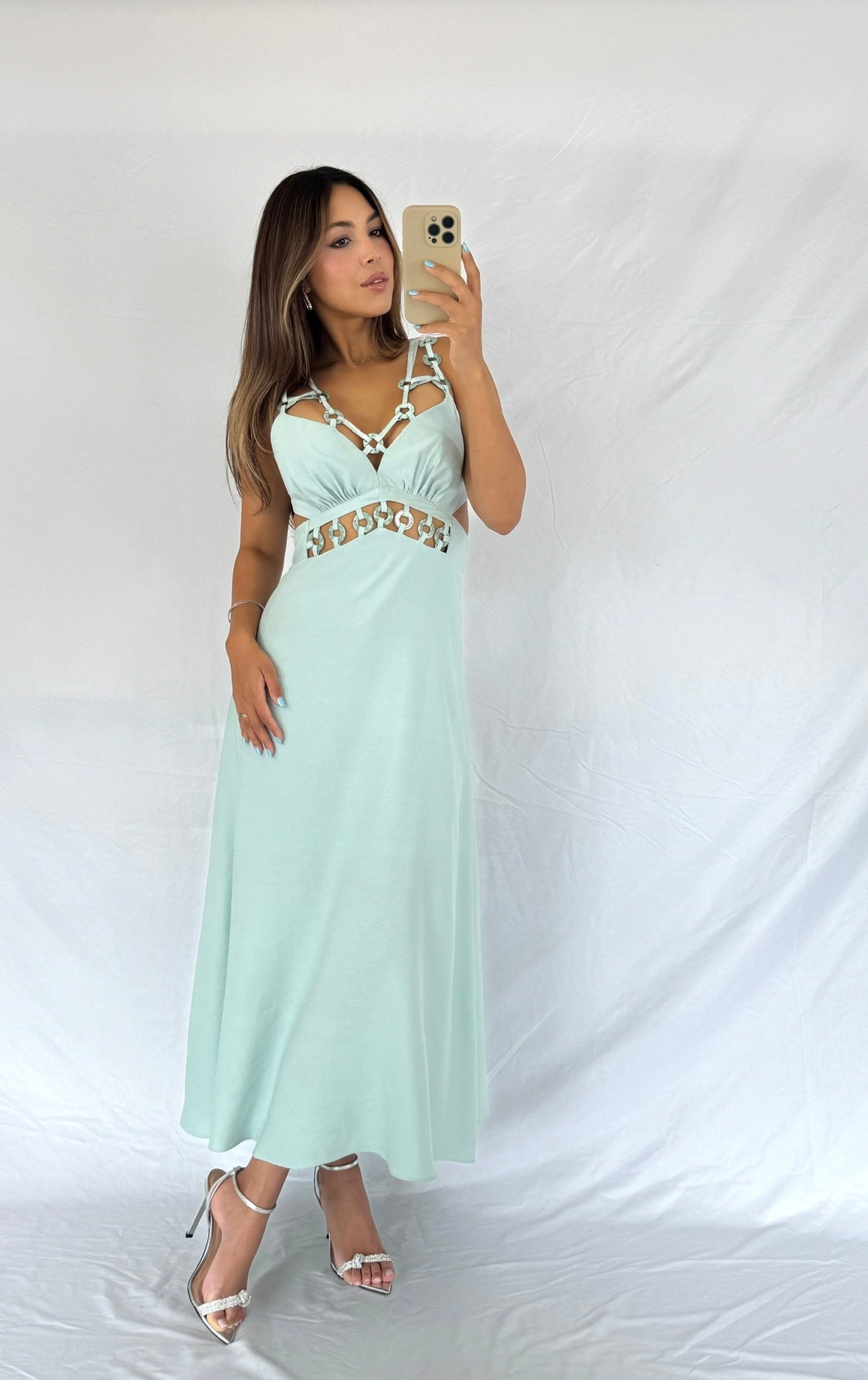 Midi Light Green Dress
