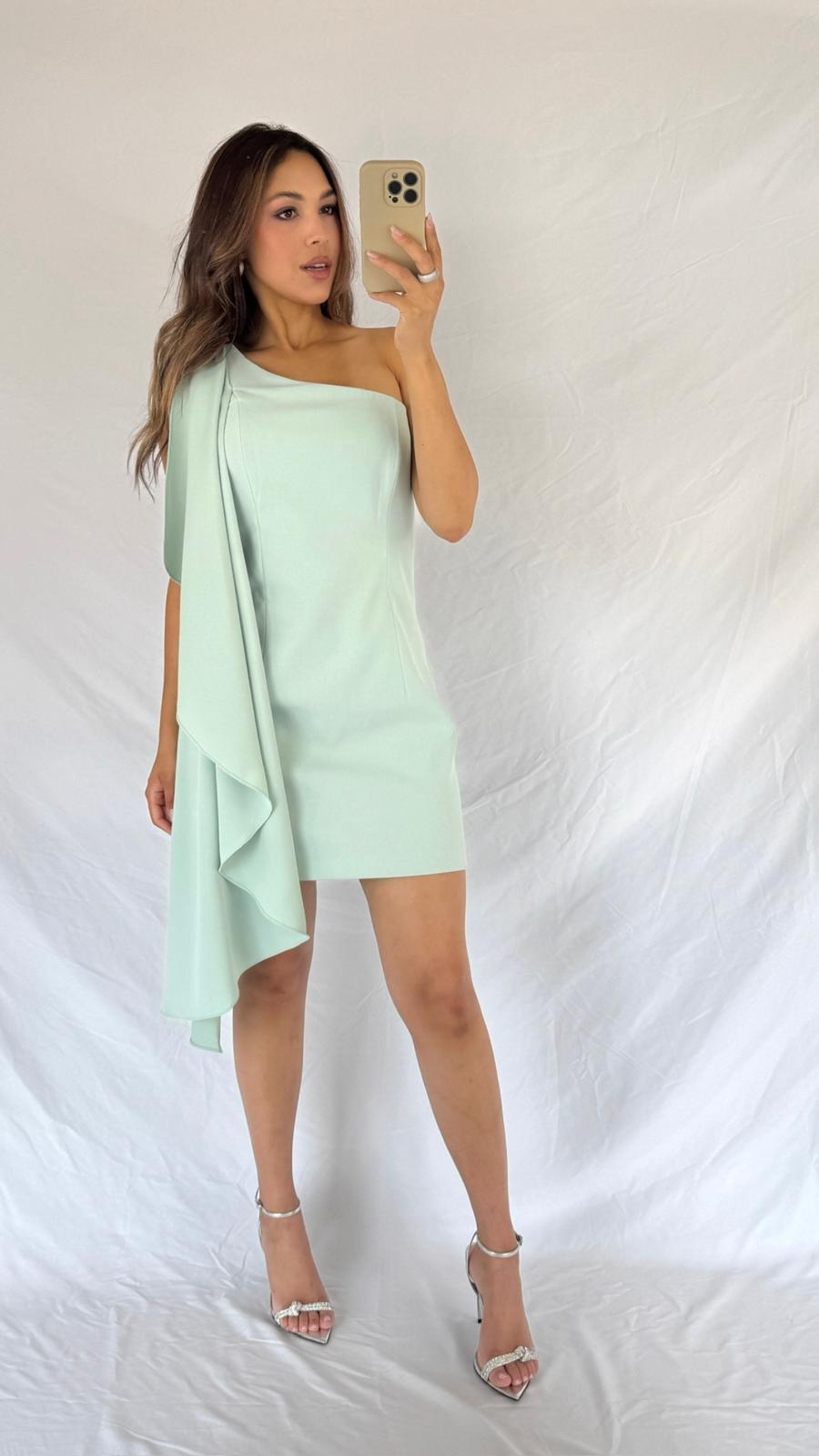 One-shoulder mini dress